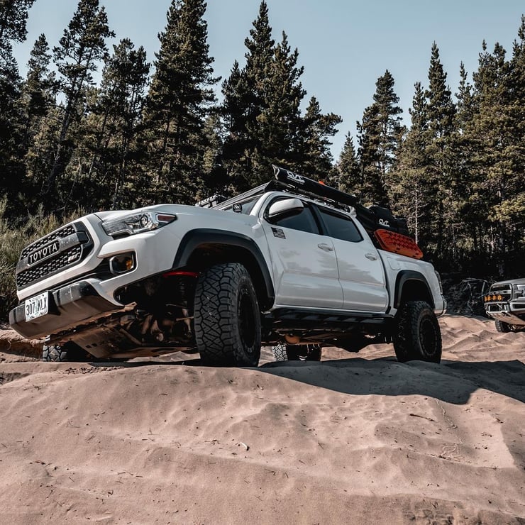 JBA Offroad upper control arms on a Tacoma